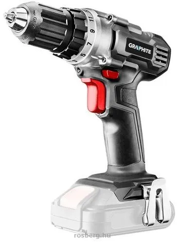 GRAPHITE 58G000 Akkus fúró Energy+, 18V , 10mm gyorstokmány, akku nélkül