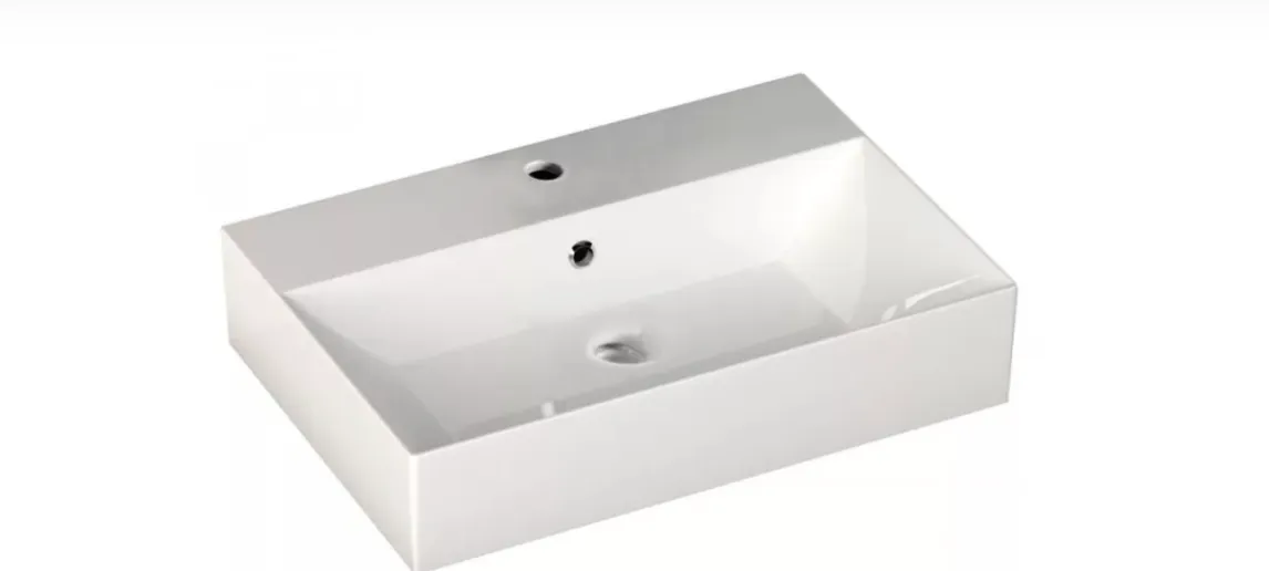 AQUALINE mosdó pultra ültethető 50x42