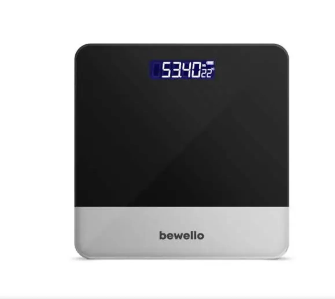 Személymérleg - 180 kg - elemes - fekete / szürke