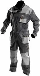 NEO TOOLS 81-250 OVERALL,  65% POLIESZTER, 35% PAMUT, 267G/M2, TÉRDPROTEKTOR ZSEB, VÉKONY FÉNYVISSZAVERŐ CSÍK