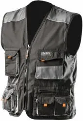 NEO TOOLS 81-260-XXL MUNKAMELLÉNY,XXL/56 65% POLIESZTER, 35% PAMUT, 267G/M2, VÉKONY FÉNYVISSZAVERŐ CSÍK