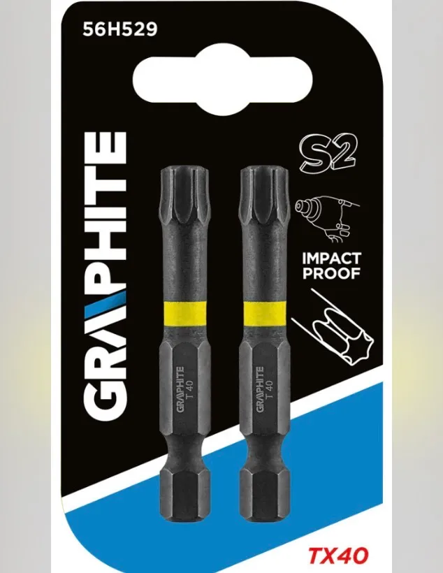 GRAPHITE 56H529 Tx40x50 mm (2db-os)üvtecsavarozó BIT