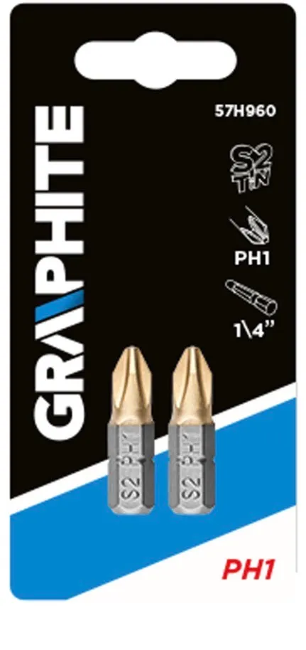 GRAPHITE 57H960 CSAVARHÚZÓ BIT PH1 2 DB