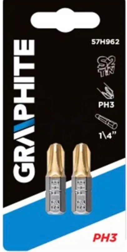 GRAPHITE 57H962 CSAVARHÚZÓ BIT PH3 2DB.