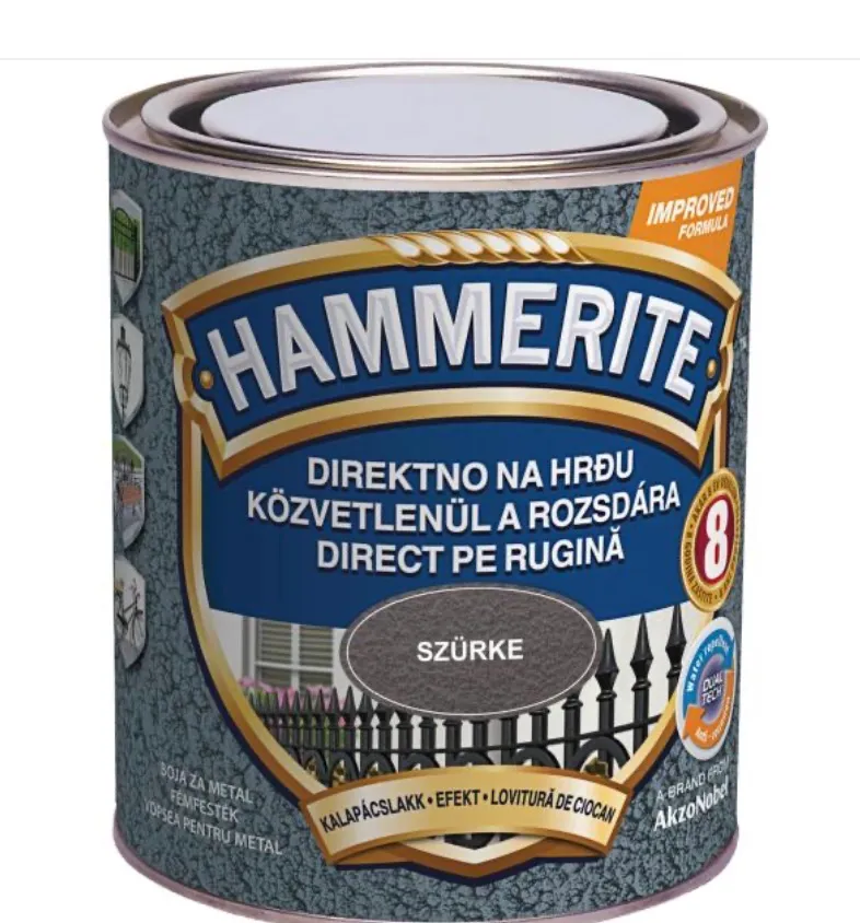 Hammerite Max Kalapácsl.Szürke 0.75 L