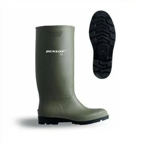 Gumicsizma DUNLOP 42 zöld sav és lúgállaó